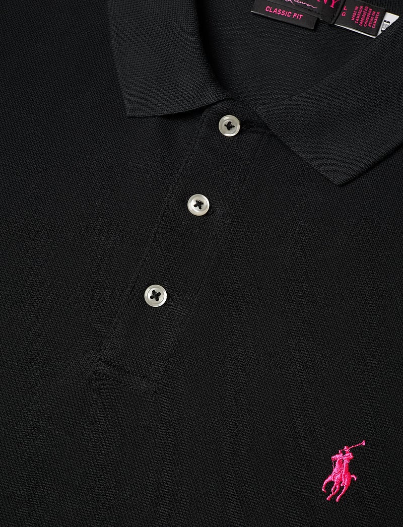 Polo Ralph Lauren - Pink Pony Stretch Mesh Polo Shirt - kortärmade pikéer - polo black - 2