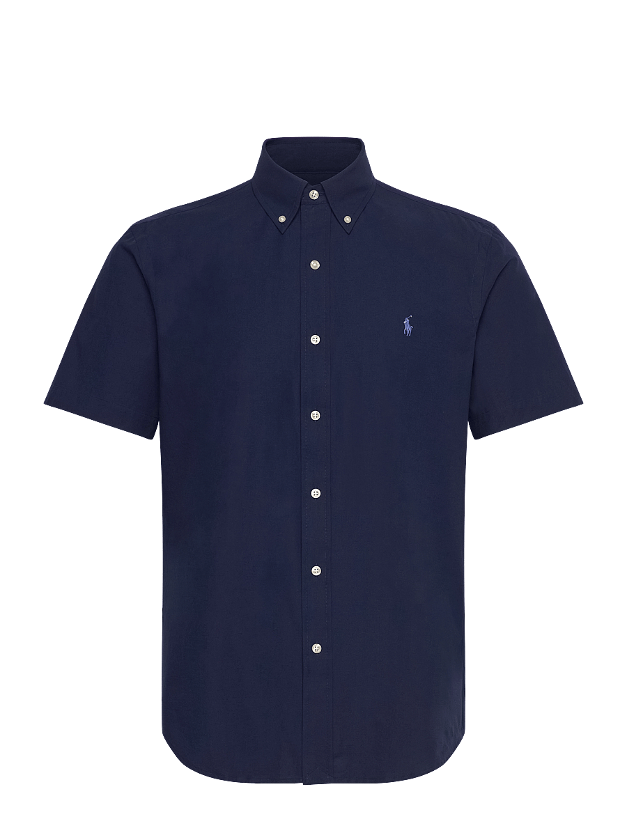 Polo Ralph Lauren - Custom Fit Stretch Poplin Shirt - lühikeste varrukatega särgid - newport navy - 0