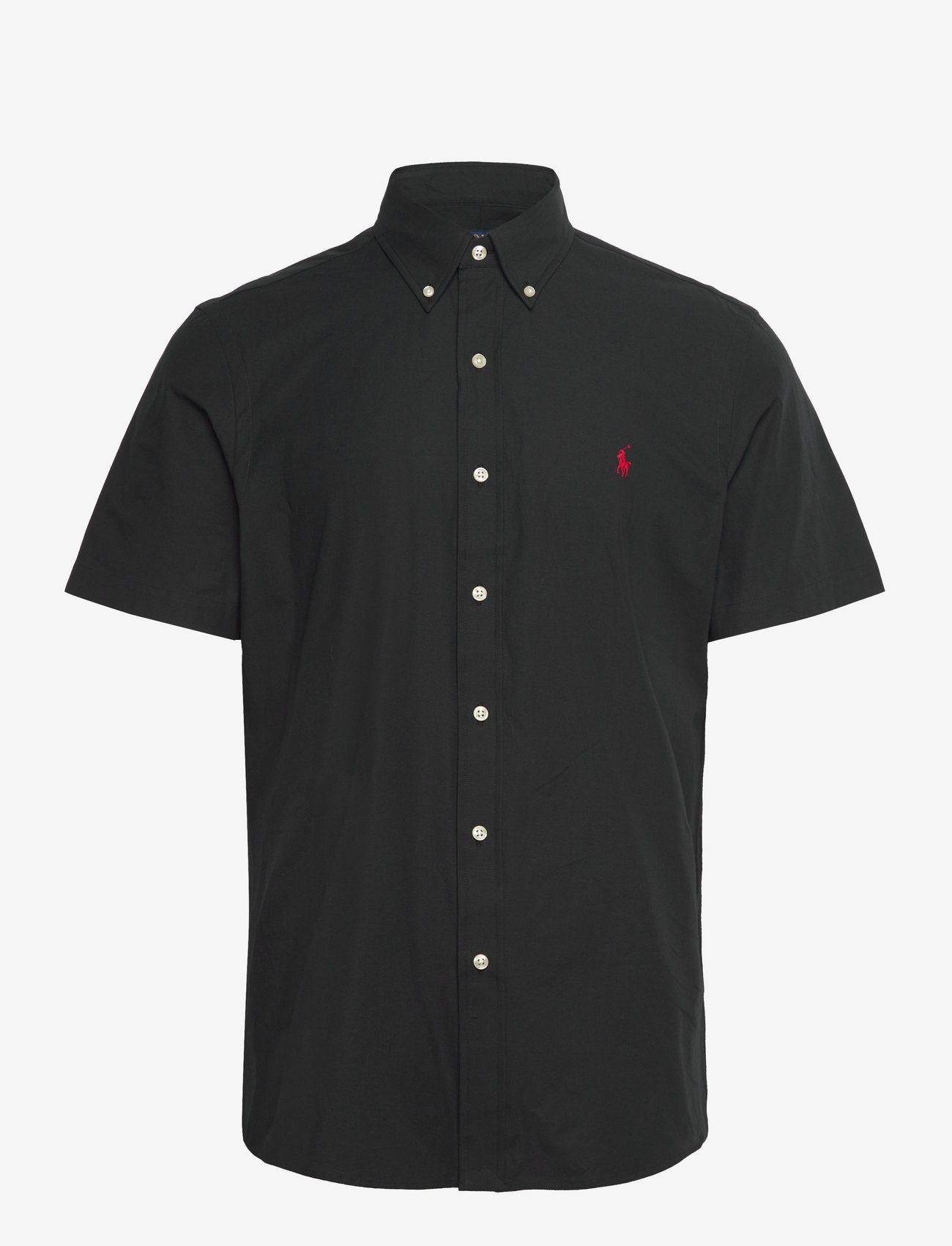 Polo Ralph Lauren - Custom Fit Stretch Poplin Shirt - kortærmede skjorter - polo black - 0