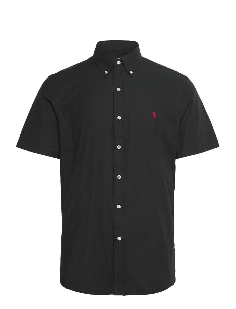 Polo Ralph Lauren - Custom Fit Stretch Poplin Shirt - kortærmede skjorter - polo black - 0