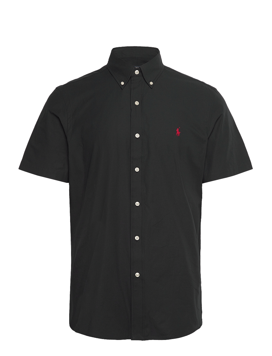 Polo Ralph Lauren - Custom Fit Stretch Poplin Shirt - kortærmede skjorter - polo black - 0