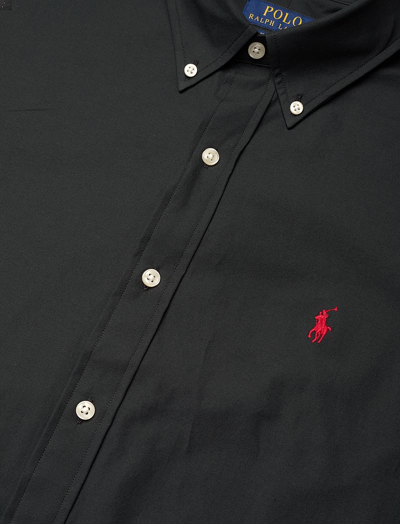 Polo Ralph Lauren - Custom Fit Stretch Poplin Shirt - kortærmede skjorter - polo black - 3