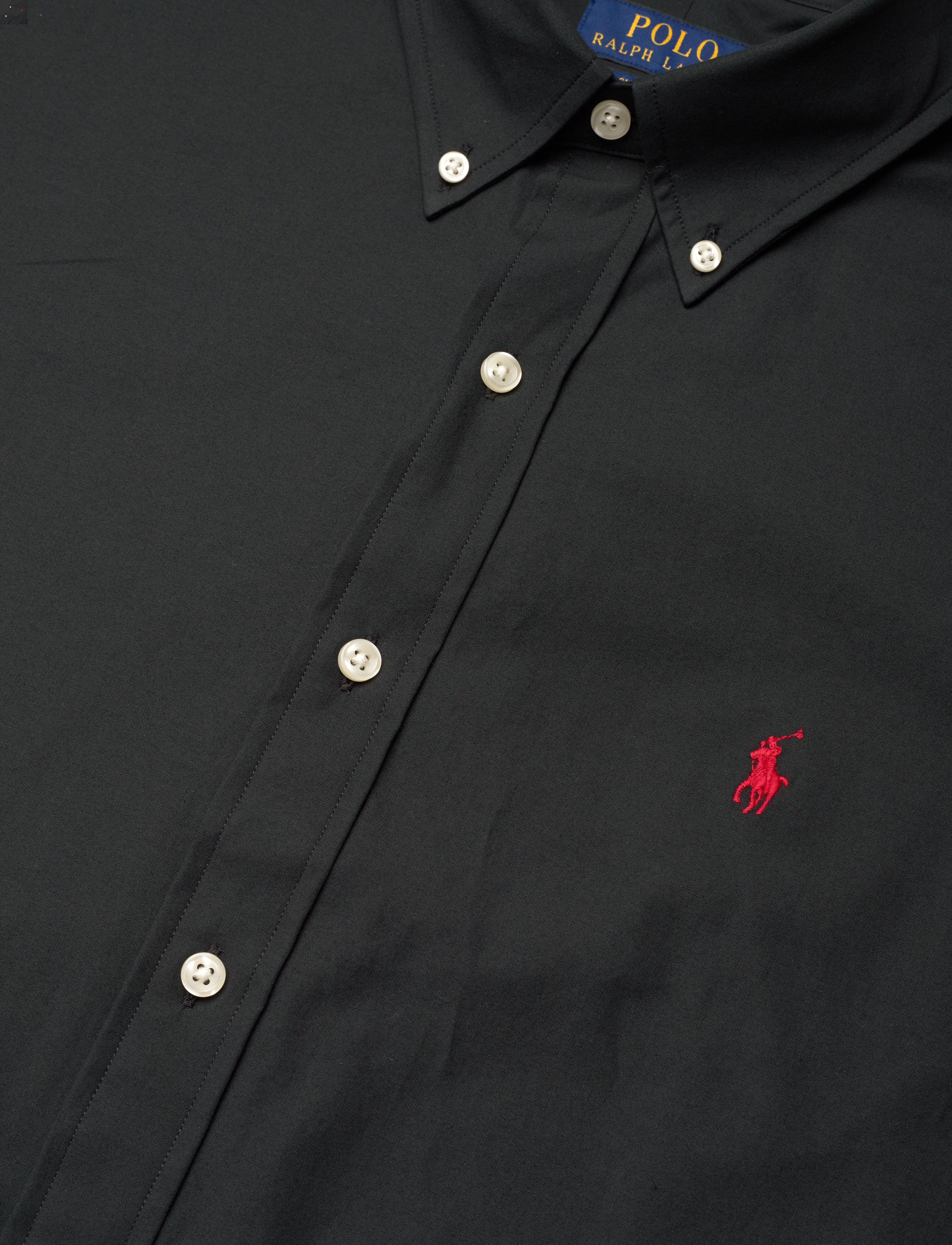 Polo Ralph Lauren - Custom Fit Stretch Poplin Shirt - kortærmede skjorter - polo black - 3