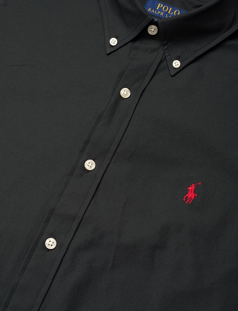 Polo Ralph Lauren - Custom Fit Stretch Poplin Shirt - kortærmede skjorter - polo black - 3
