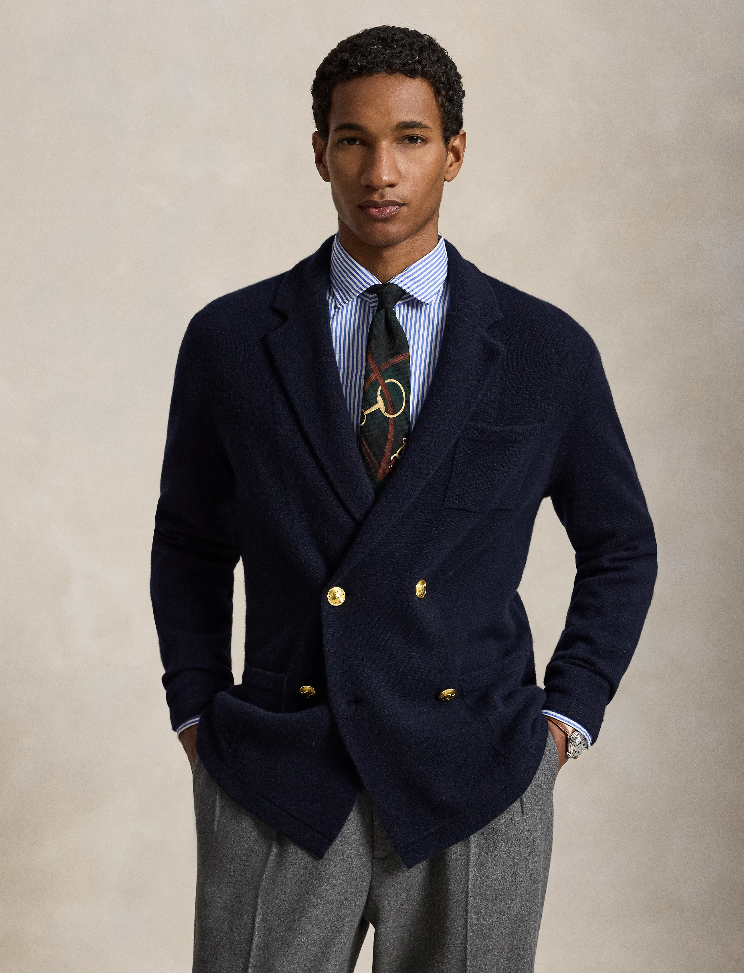 Polo Ralph Lauren - Cashmere Blazer Cardigan - cardigans - aviator navy - 1