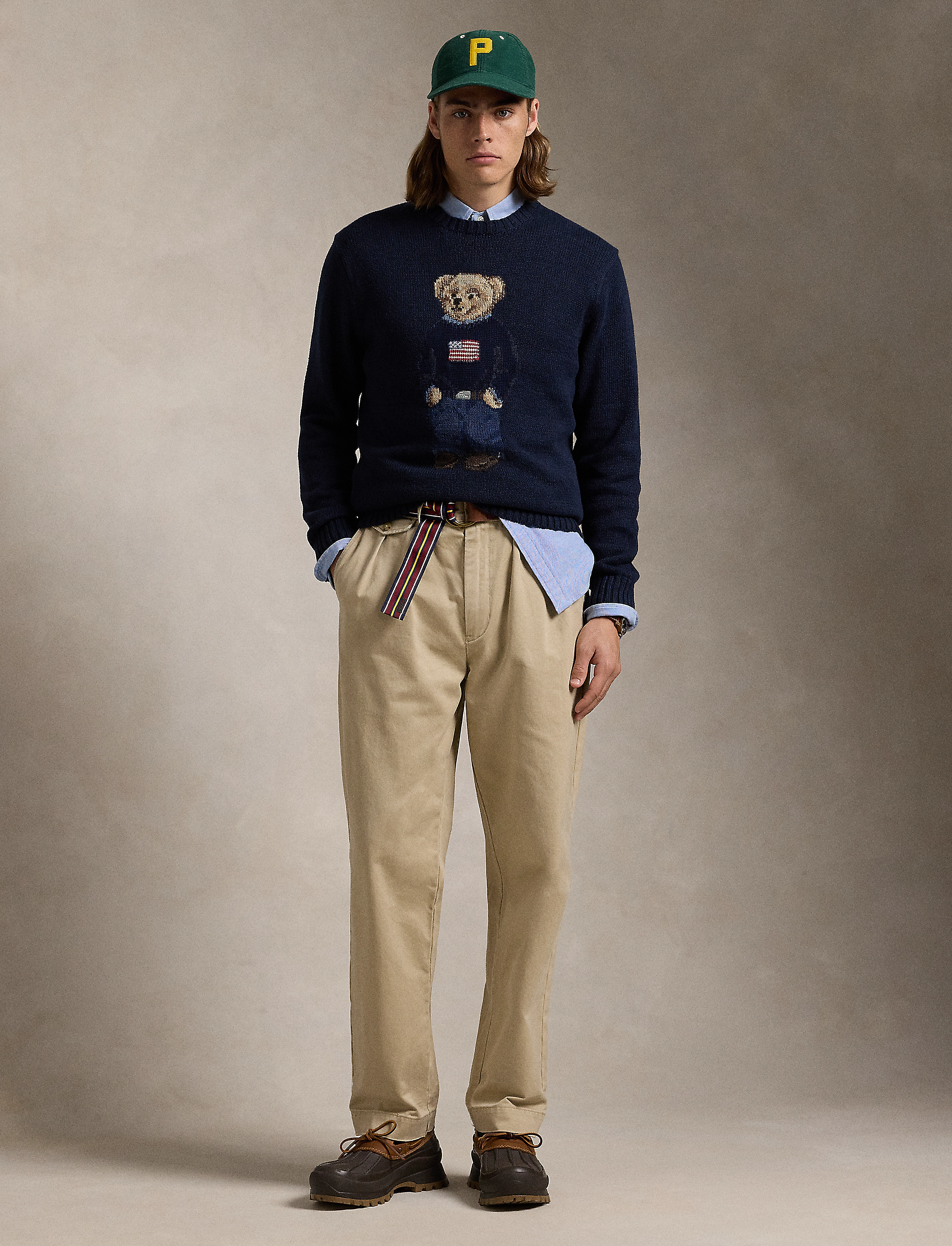 Polo Ralph Lauren Bear Sweater, M, Knitwear, Marineblau - Round Necks, Männerswear