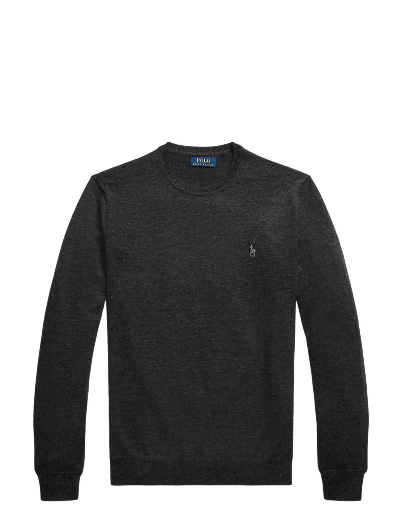 Polo Ralph Lauren - Slim Fit Washable Wool Crewneck Sweater - basic-strickmode - dark granite hthr - 1