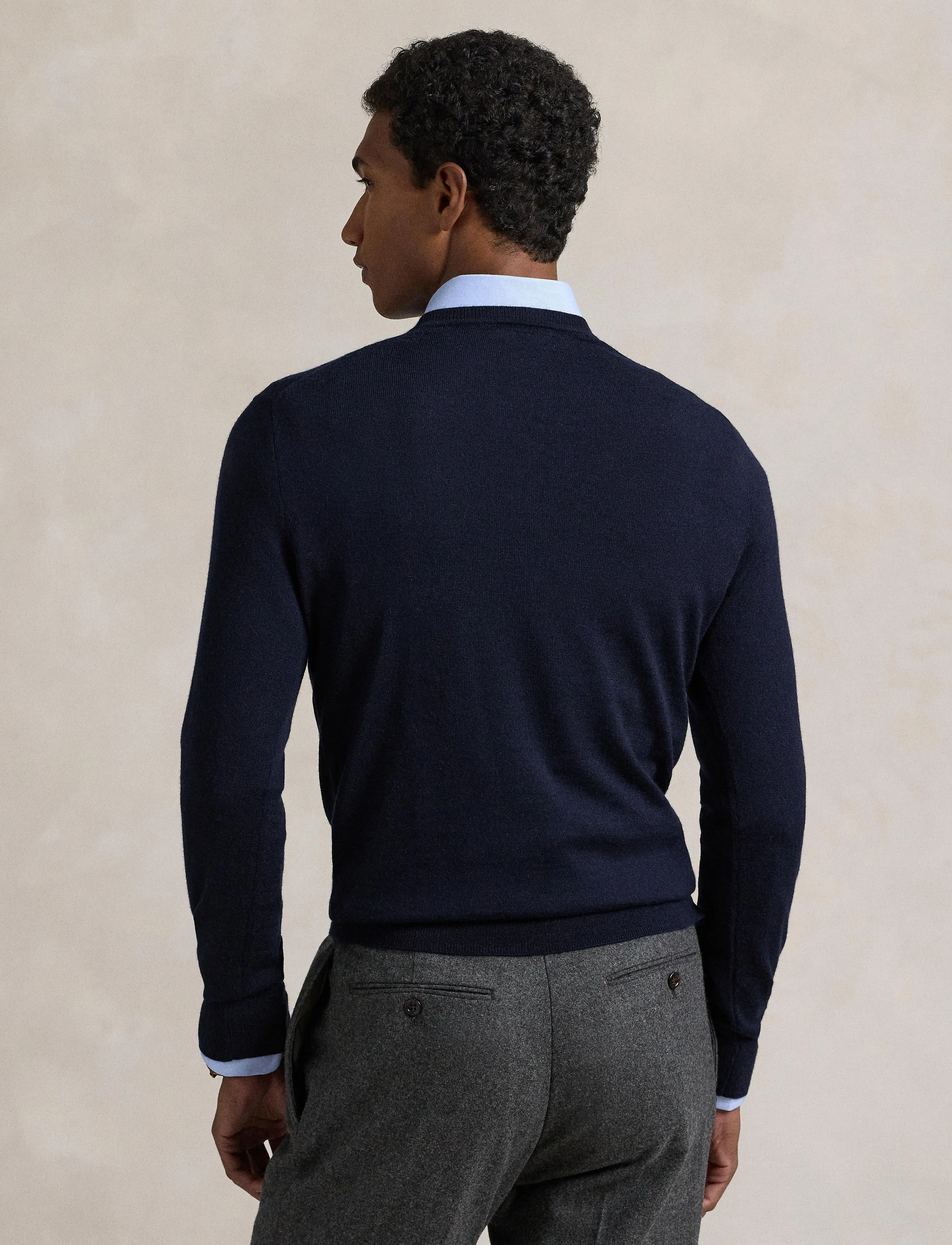 Polo Ralph Lauren - Slim Fit Washable Wool Crewneck Sweater - rundhals - hunter navy - 3