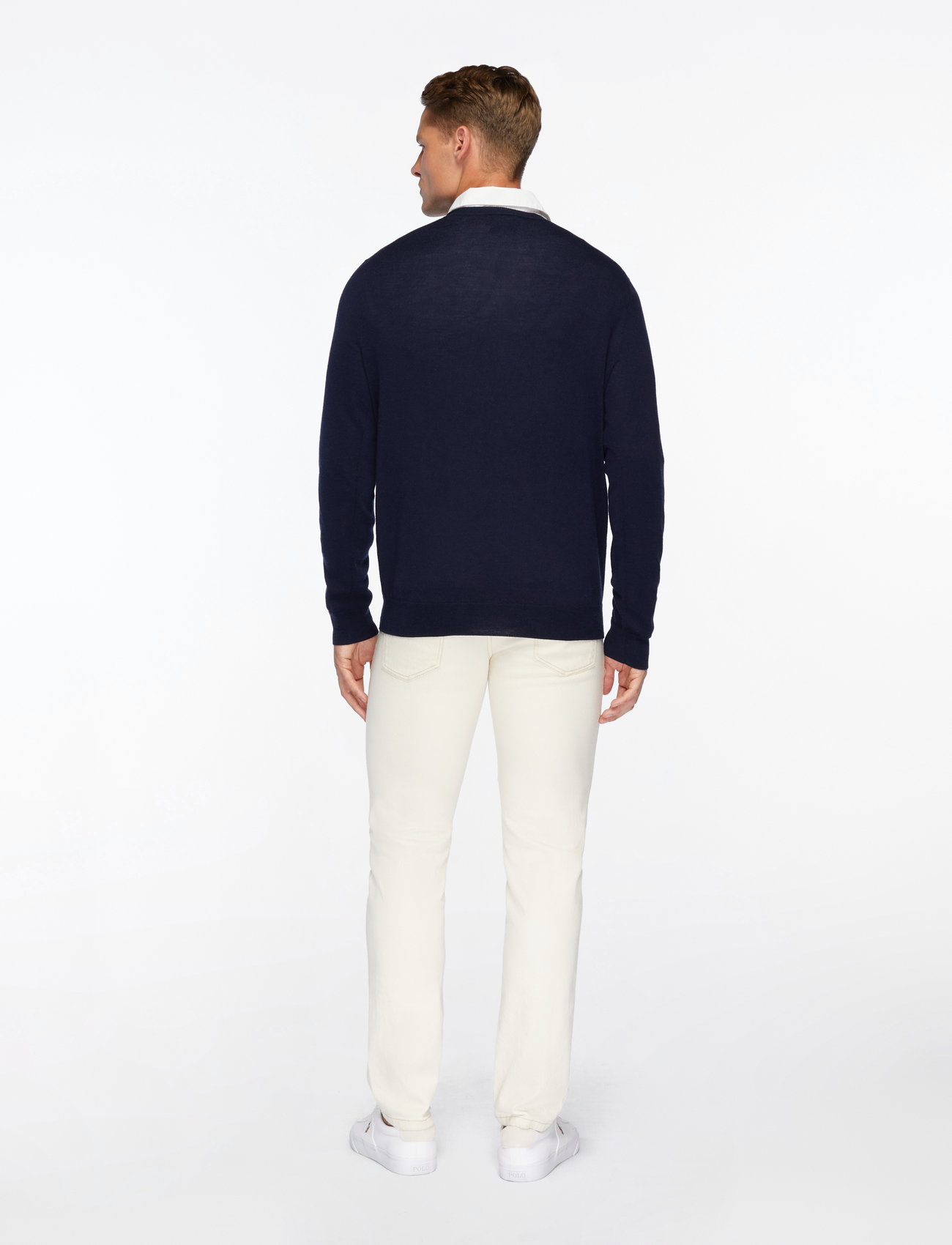 Polo Ralph Lauren - Slim Fit Washable Wool Crewneck Sweater - rund hals - hunter navy - 5