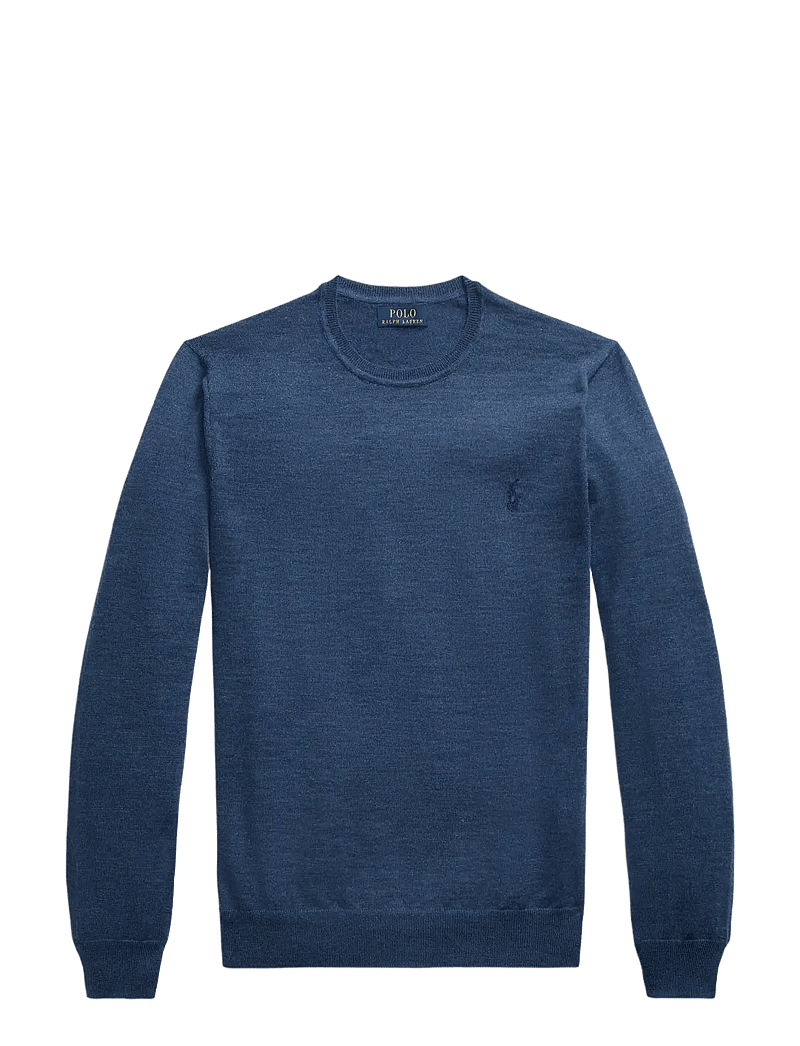 Polo Ralph Lauren - Slim Fit Washable Wool Crewneck Sweater - rund hals - rustic navy heath - 1