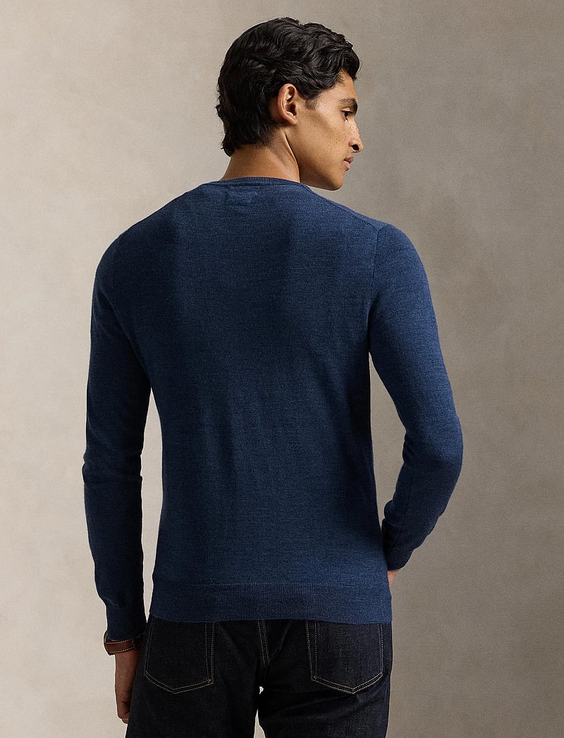 Polo Ralph Lauren - Slim Fit Washable Wool Crewneck Sweater - rund hals - rustic navy heath - 2