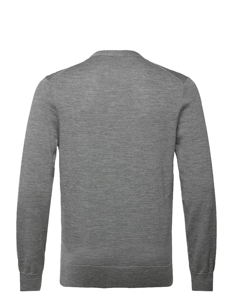 Polo Ralph Lauren - Slim Fit Washable Wool V-Neck Cardigan - koftor - fawn grey heather - 1