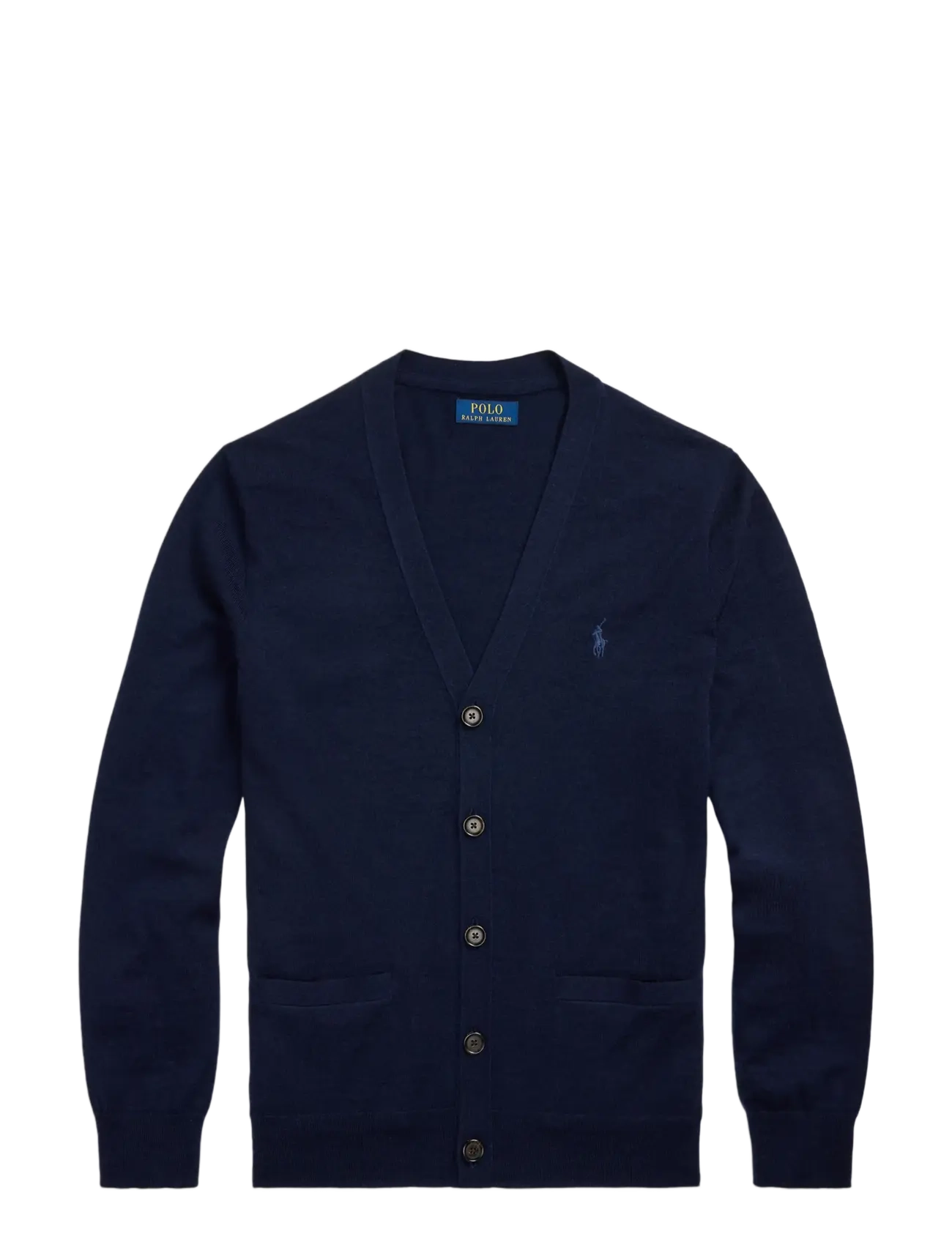 Polo Ralph Lauren Slim Fit Washable Wool V-Neck Cardigan - Deals - HUNTER NAVY / navy