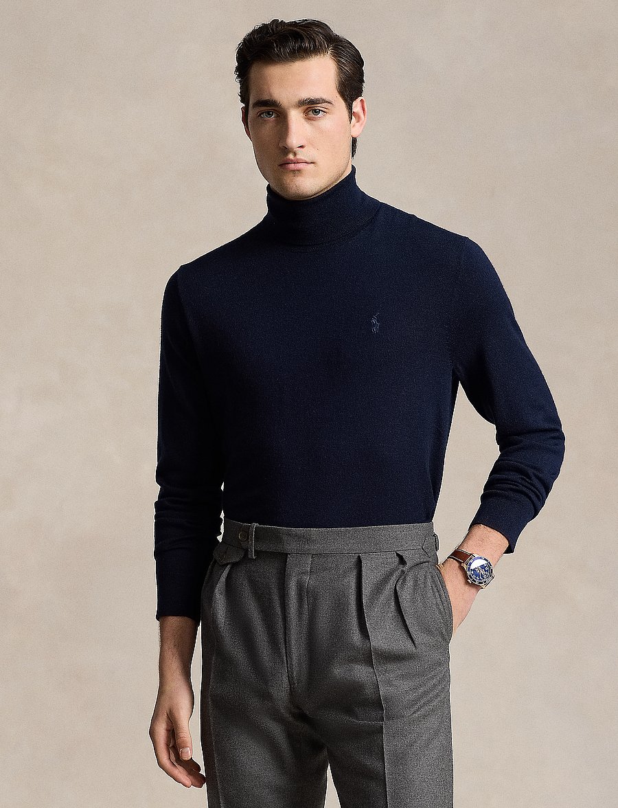 Polo Ralph Lauren - Washable Wool Turtleneck Sweater - rollkragenpullover - hunter navy - 0