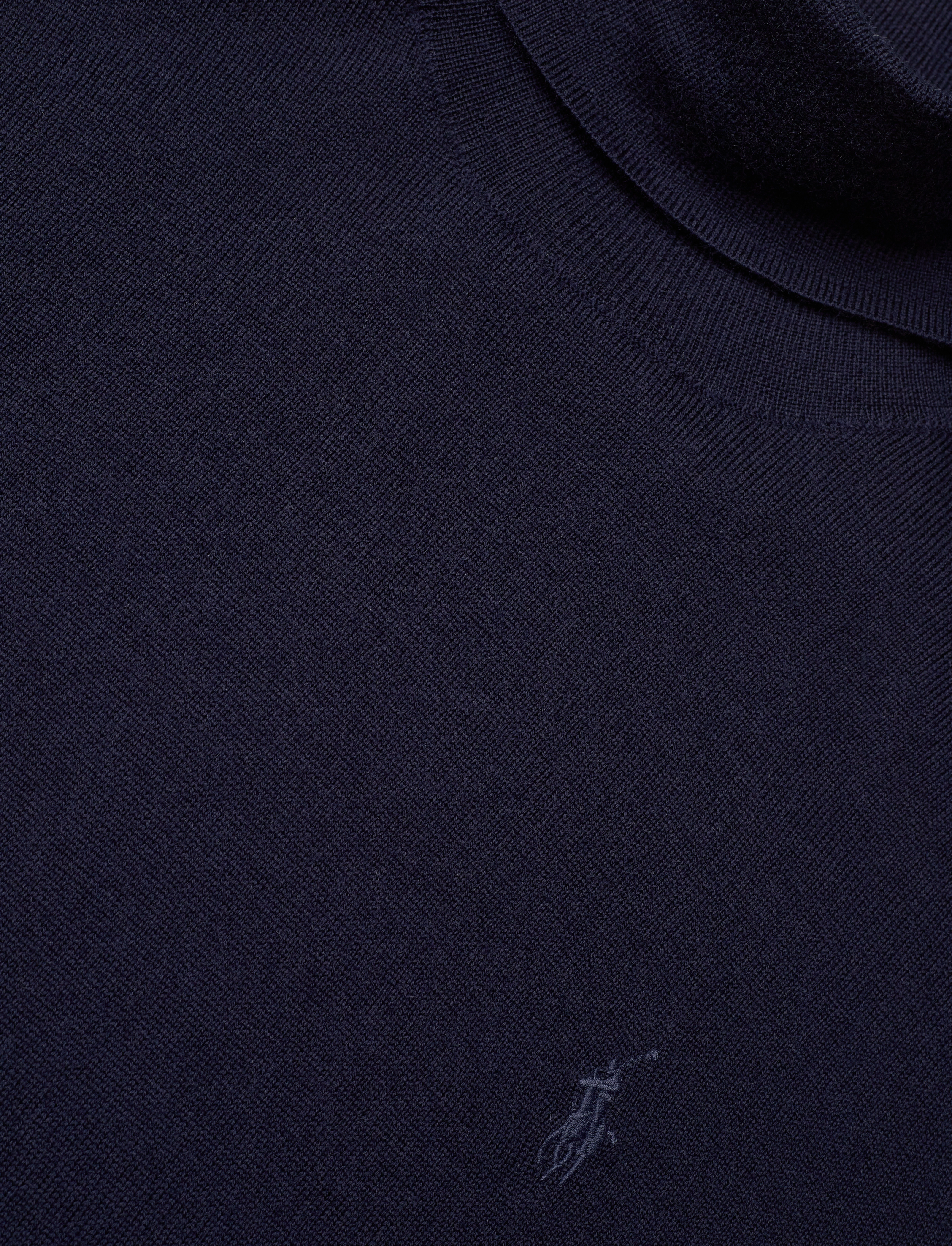 Polo Ralph Lauren - Washable Wool Turtleneck Sweater - hunter navy - 3