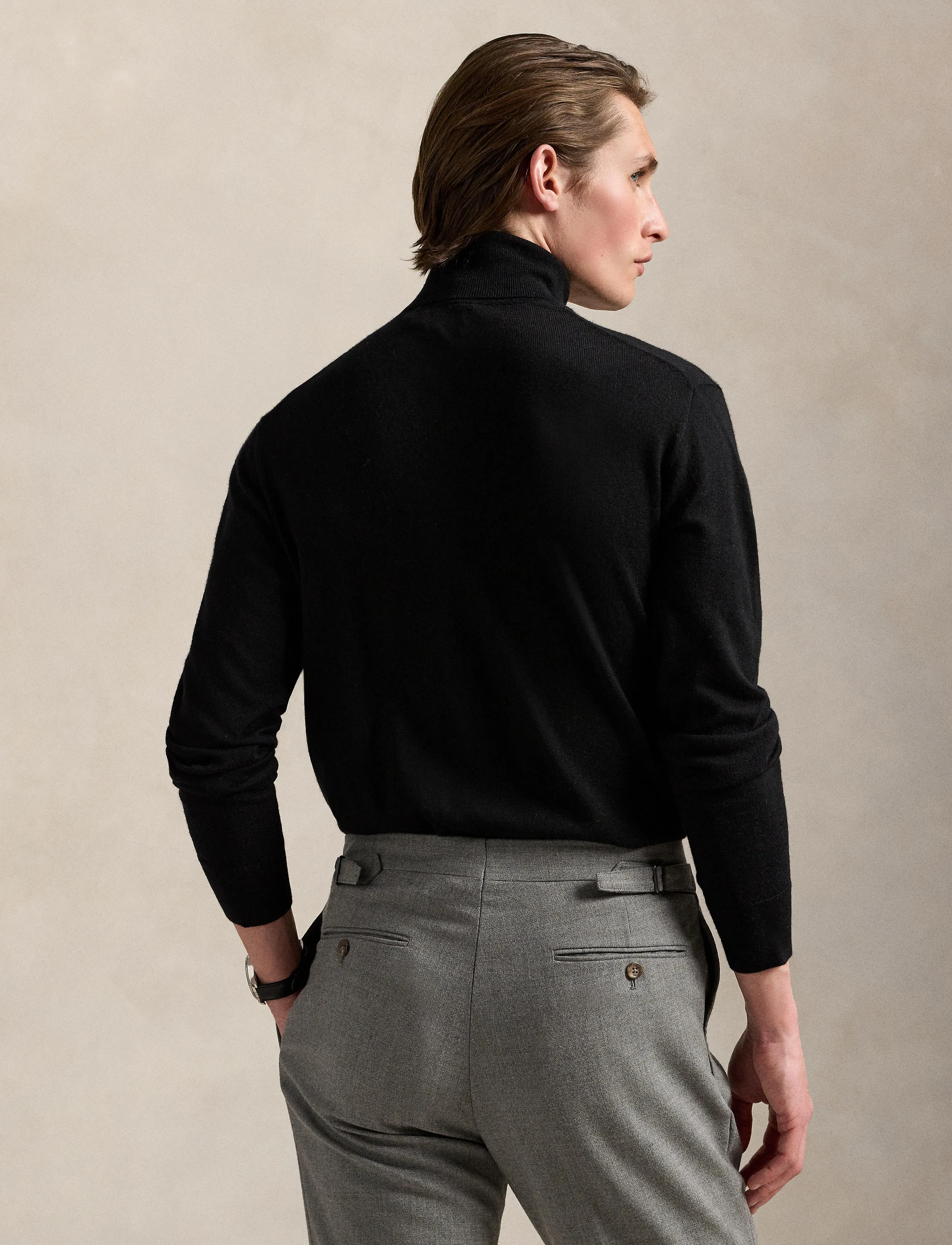 Polo Ralph Lauren - Washable Wool Turtleneck Sweater - polo black - 2