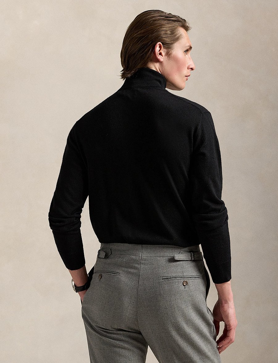 Polo Ralph Lauren - Washable Wool Turtleneck Sweater - polo black - 2