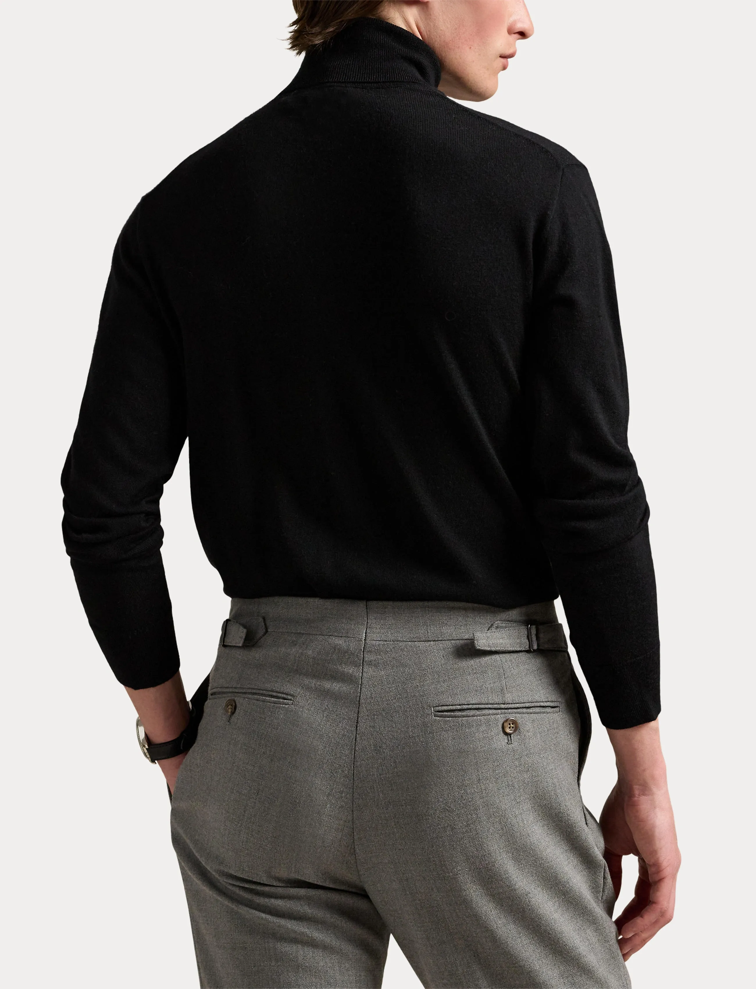 Polo Ralph Lauren Washable Wool Turtleneck Sweater - Tänavastiil - POLO BLACK / black