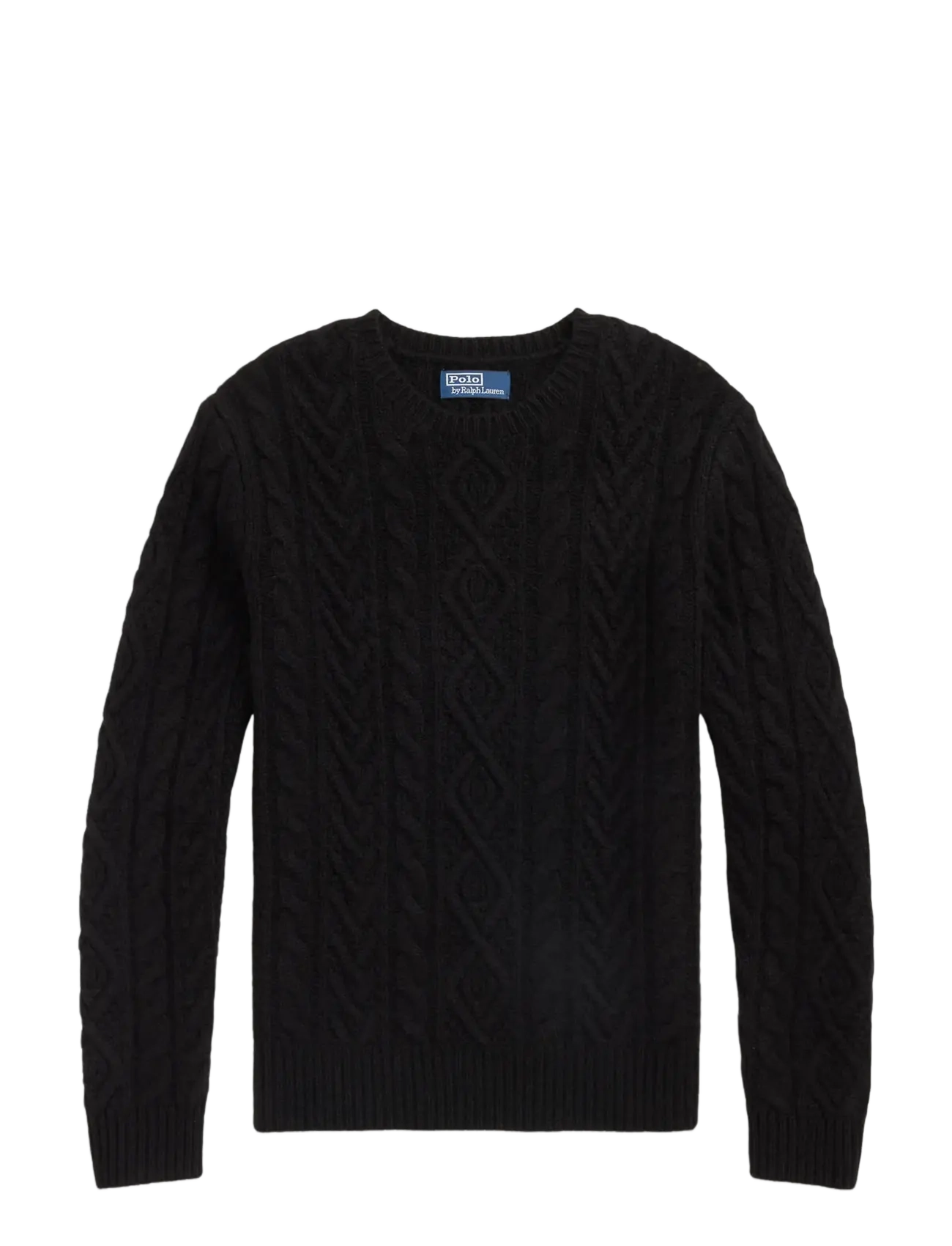 POLO RALPH LAUREN Wolle-Alpaca Fisherman’s Pullover Schwarz - XS - Herren