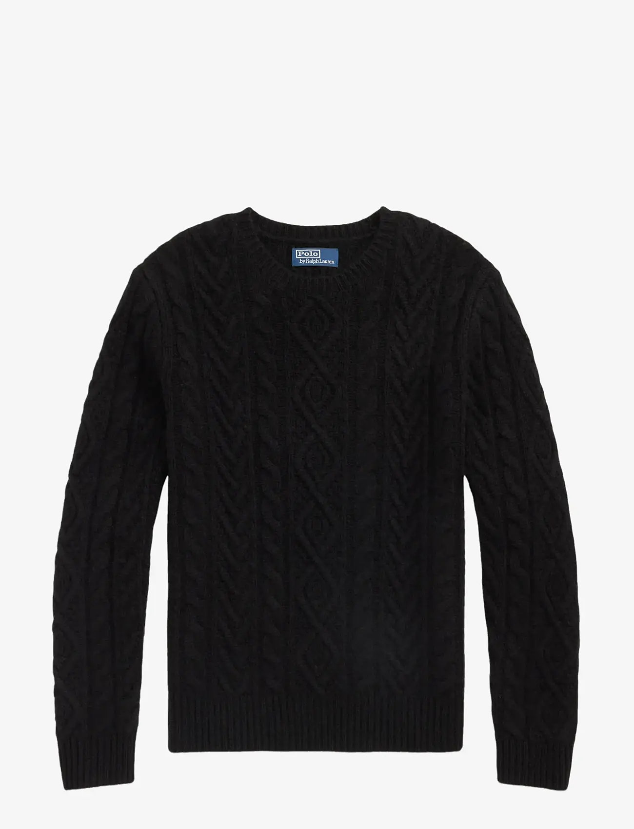 Polo Ralph Lauren - Wool-Alpaca Fisherman’s Sweater - rundhalsad - polo black - 1