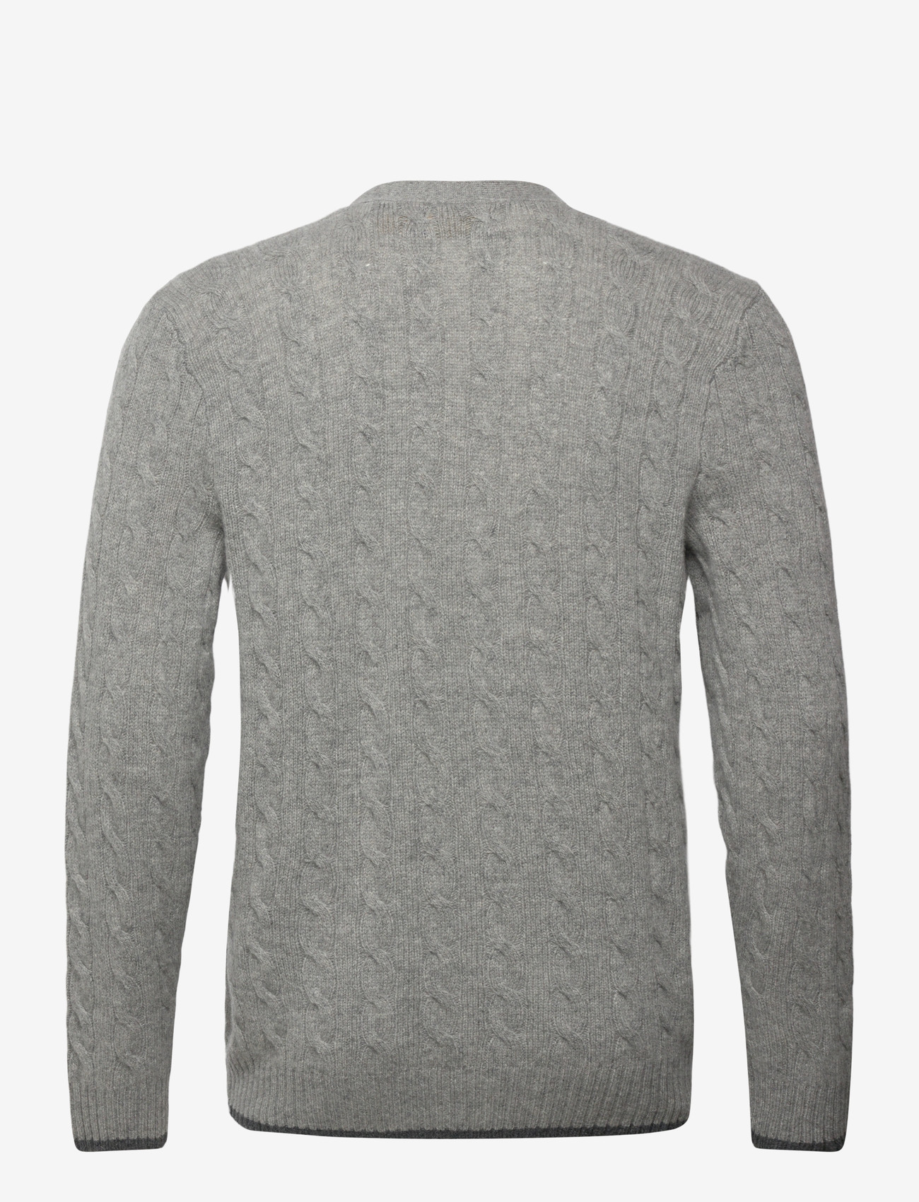 Polo Ralph Lauren - Cable-Knit Wool-Cashmere Cardigan - cardigans - fawn grey heather - 1