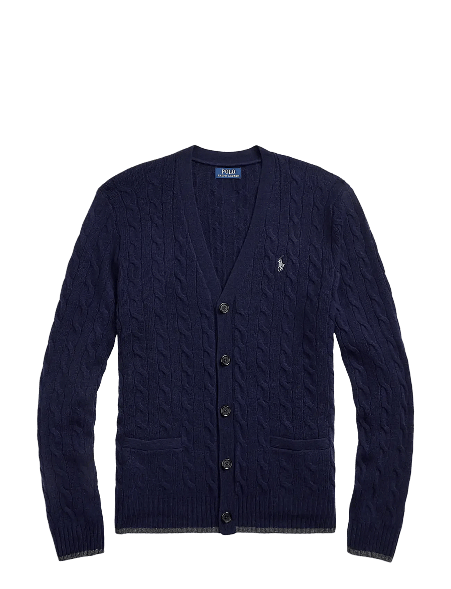 Polo Ralph Lauren - Cable-Knit Wool-Cashmere Cardigan - hunter navy - 1