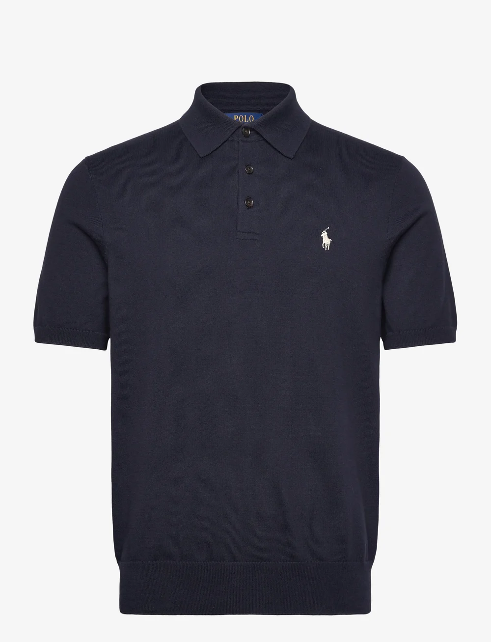 Polo Ralph Lauren - 32/2 COTTON-SSL-PLO - gestrickte polohemden - hunter navy - 0