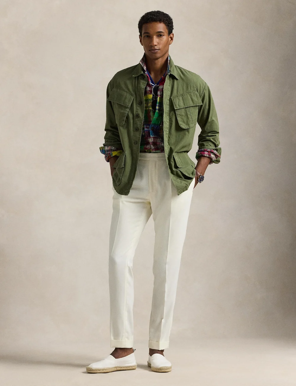 Polo Ralph Lauren - Ripstop Utility Overshirt - kupuj według okazji - 5020 olive - 0