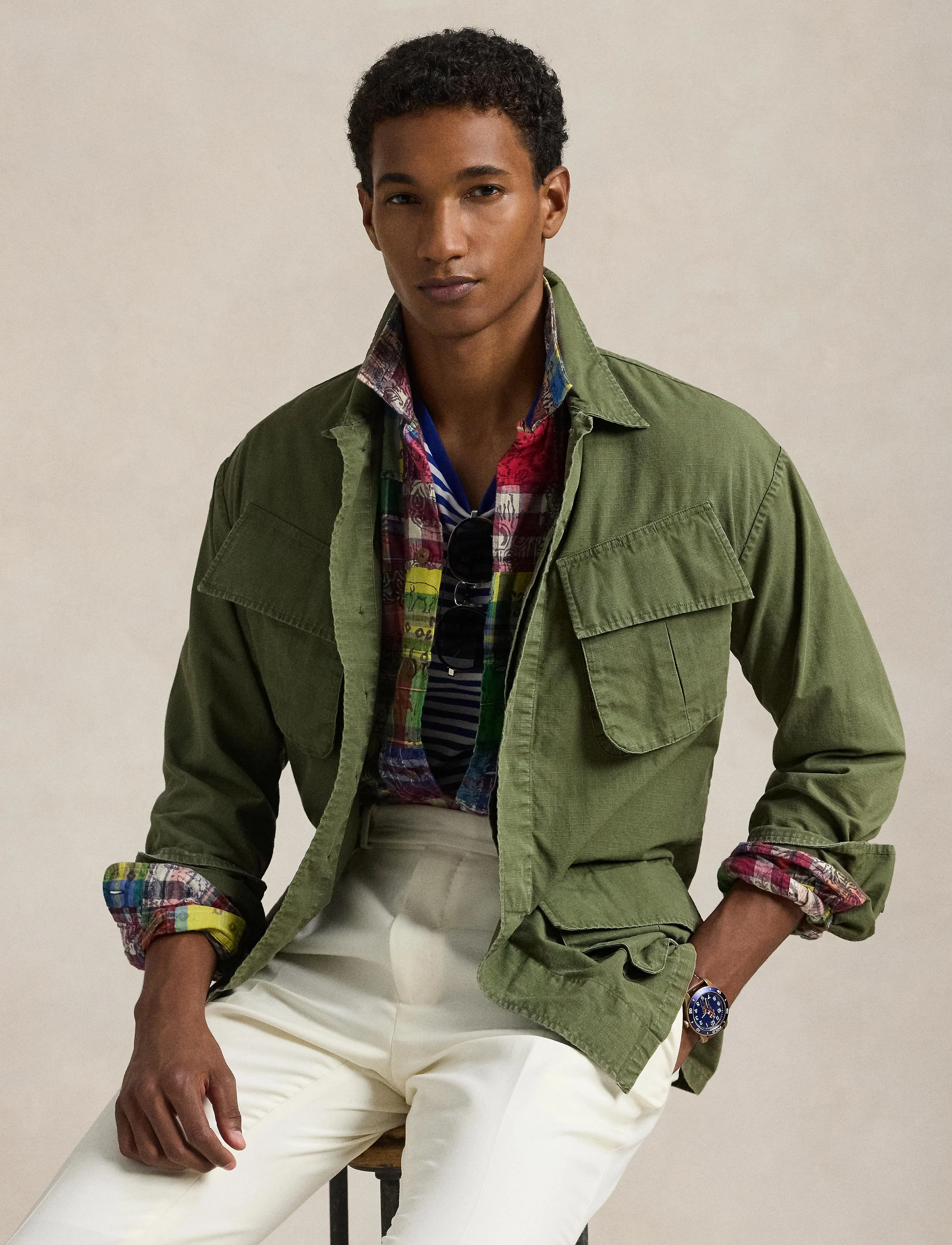 Polo Ralph Lauren - Ripstop Utility Overshirt - 5020 olive - 3