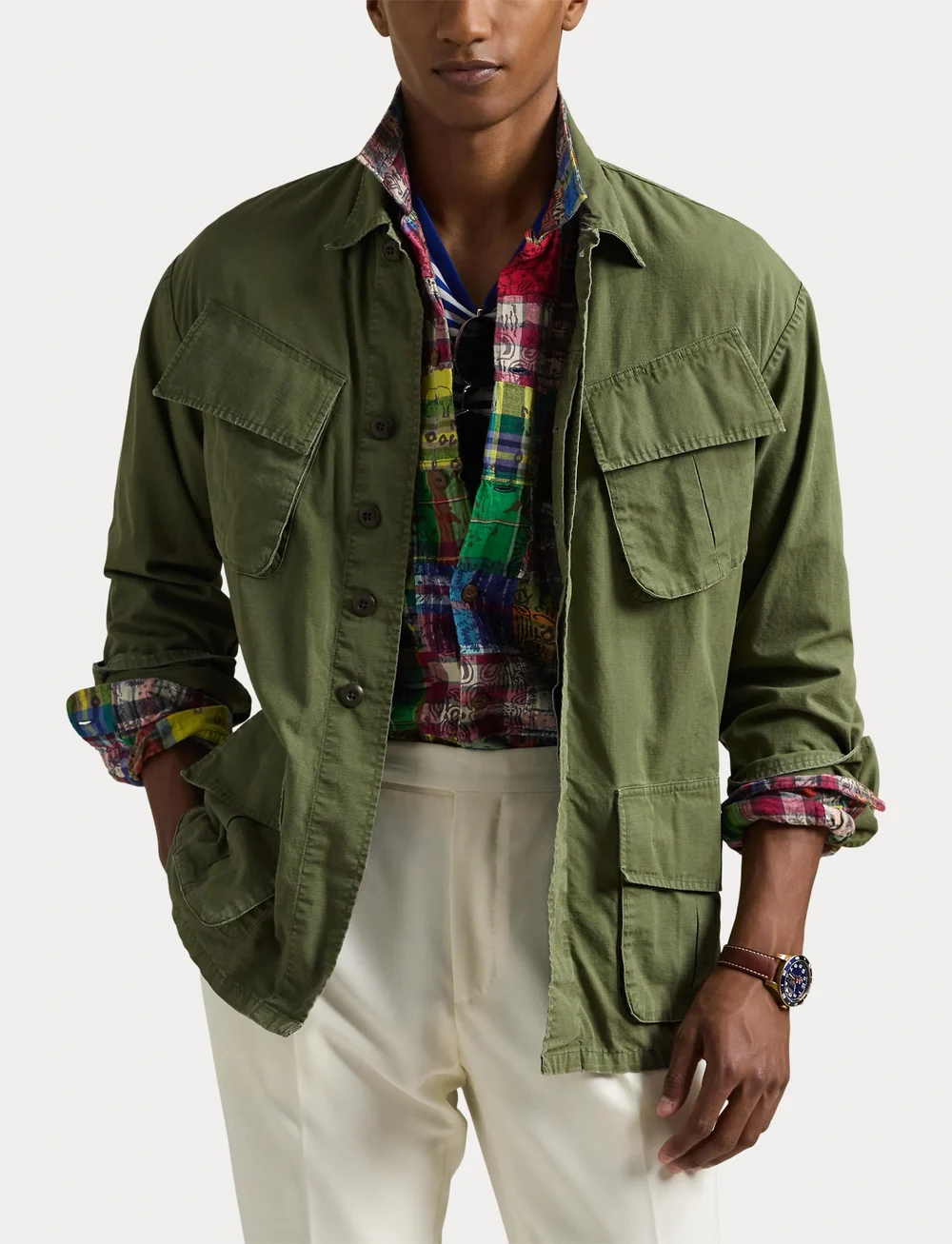 Polo Ralph Lauren - Ripstop Utility Overshirt - kupuj według okazji - 5020 olive - 5