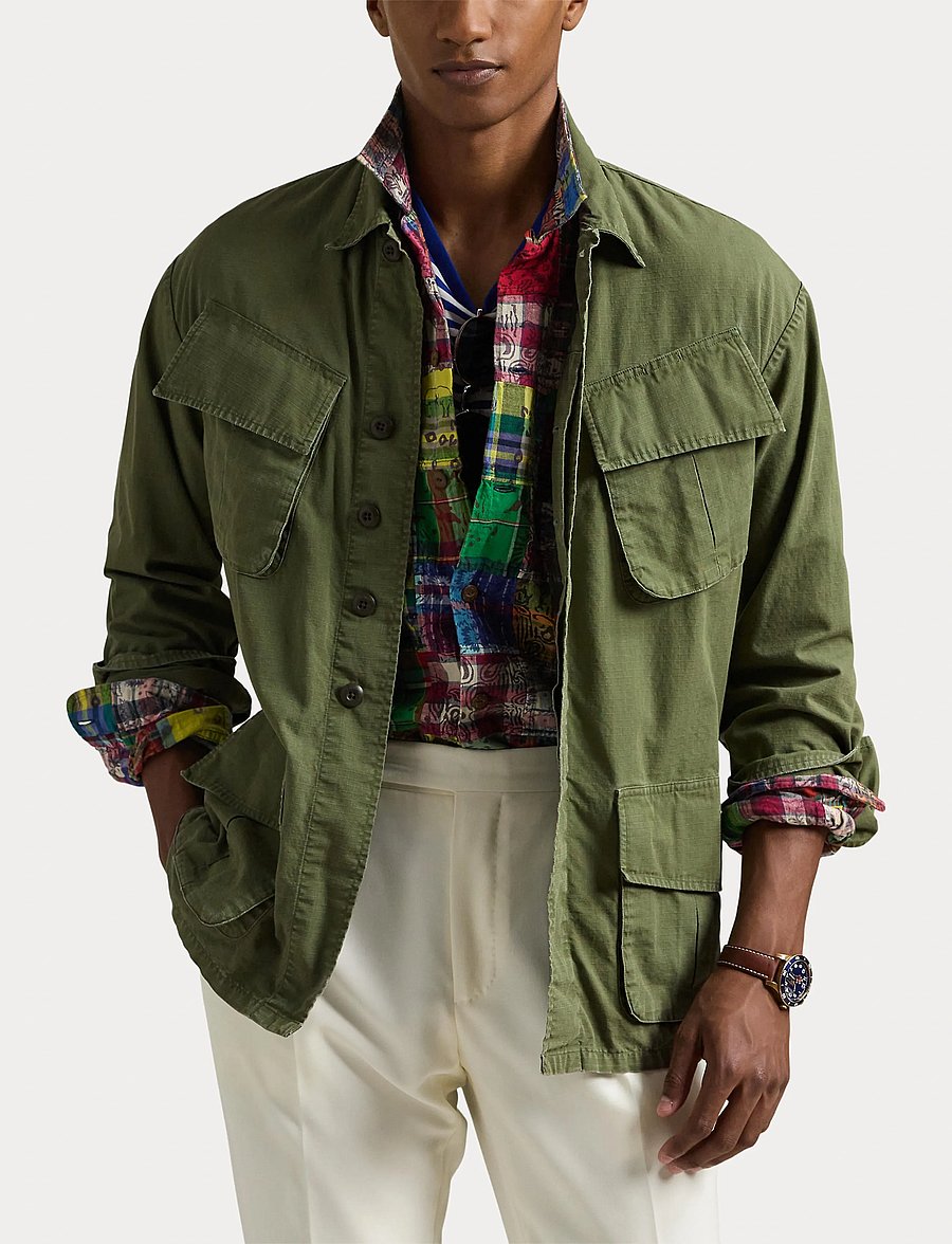 Polo Ralph Lauren - Ripstop Utility Overshirt - 5020 olive - 5