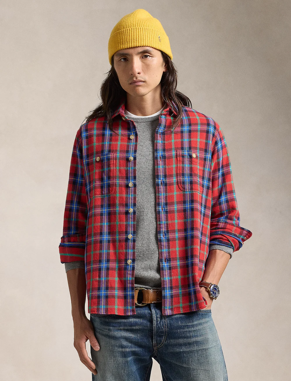 Polo Ralph Lauren Classic Fit Plaid Oxford Workshirt Checkered shirts Boozt