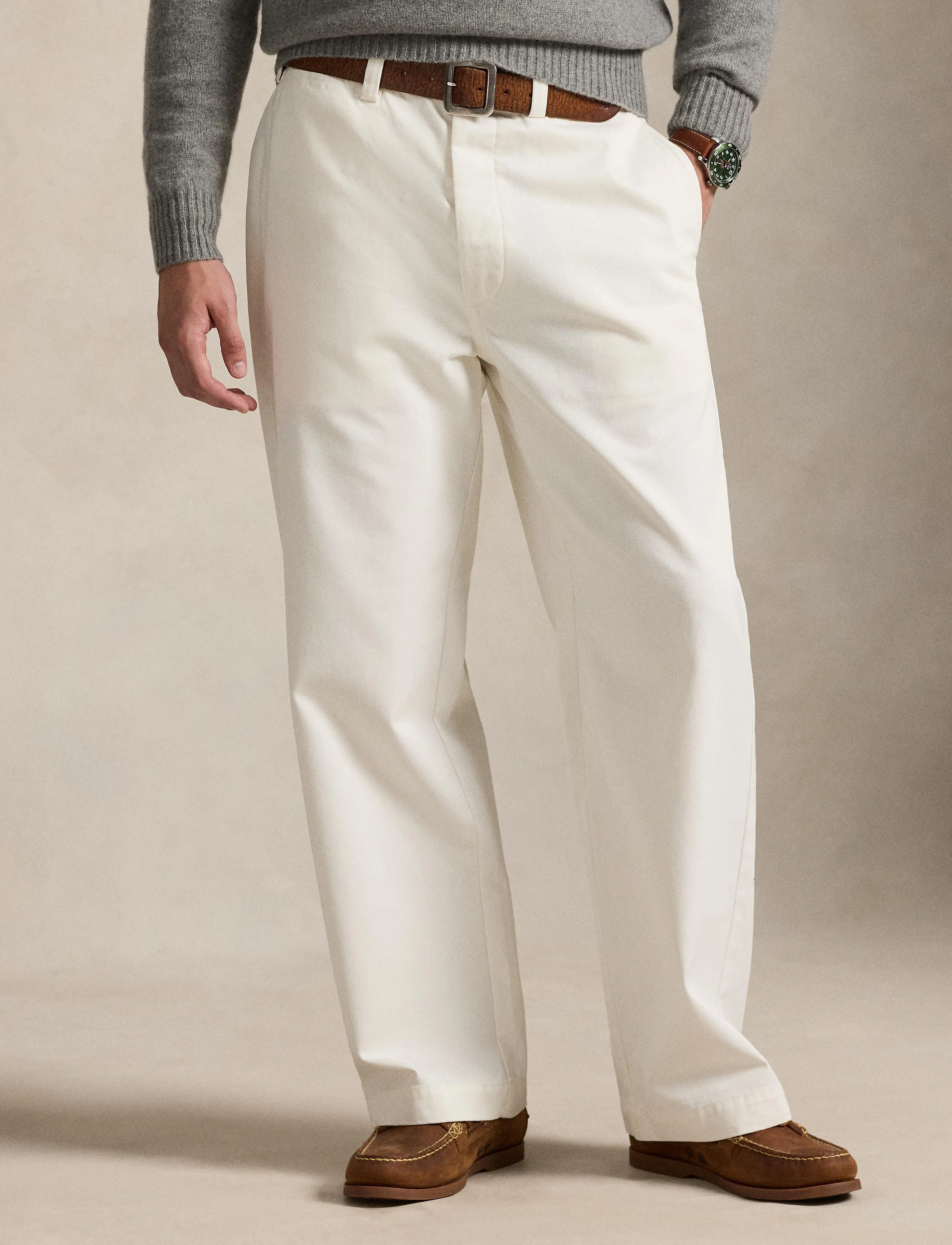 Polo Ralph Lauren The Big Chino, 34 x 32, Cream, Bukser > Chinos, Herre