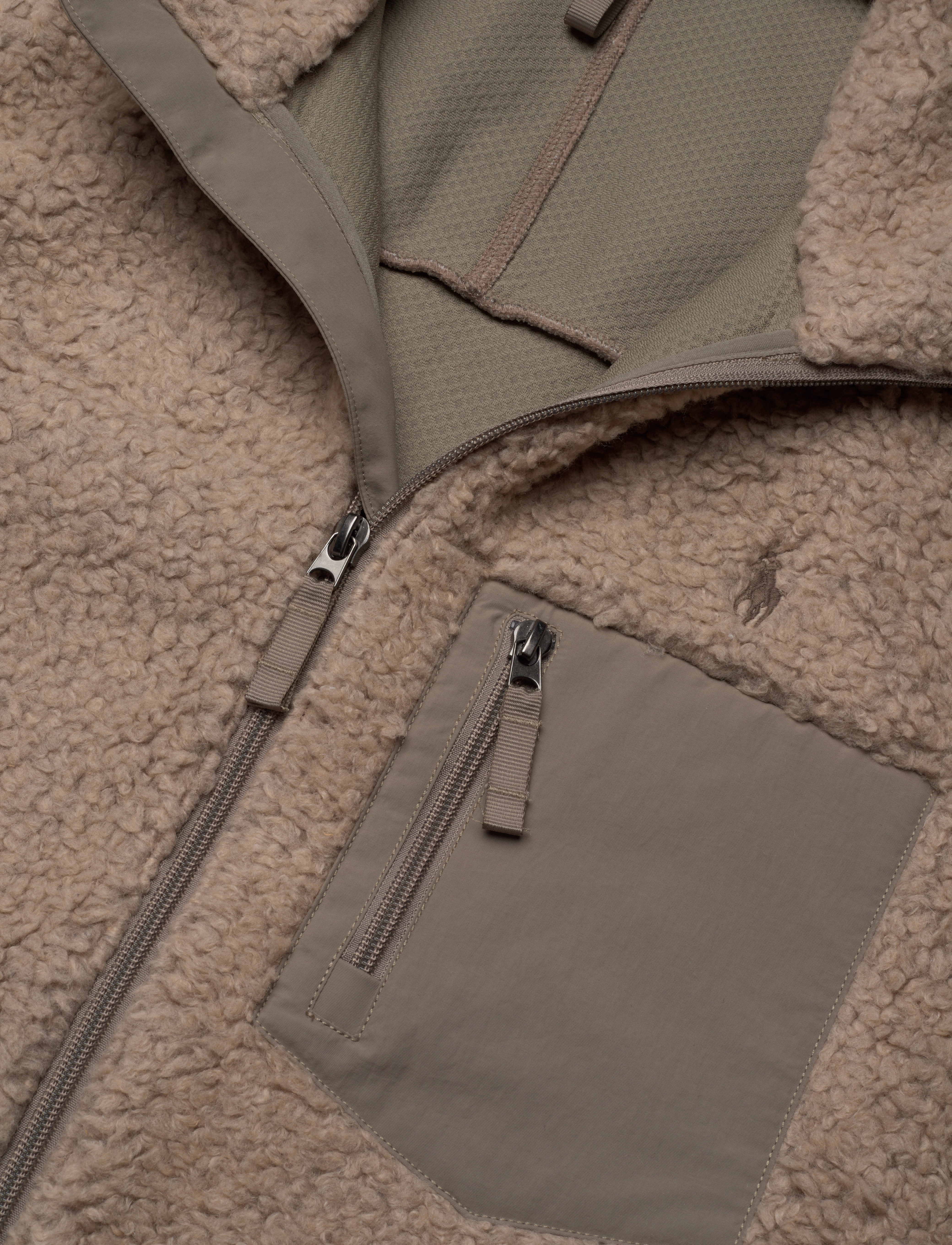 Polo Ralph Lauren - Pile Fleece Hybrid Jacket - adirondack heathe - 2