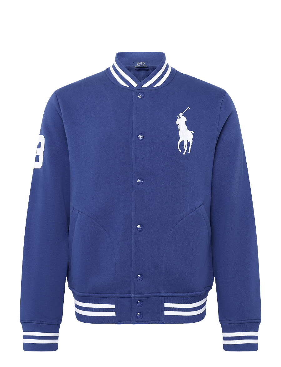 Polo Ralph Lauren - Big Pony Fleece Baseball Jacket - varsity jackor - blue yacht/white - 1
