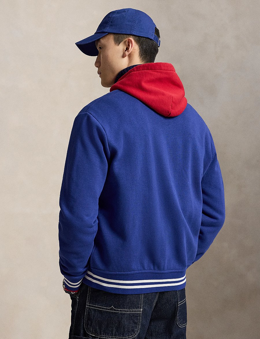 Polo Ralph Lauren - Big Pony Fleece Baseball Jacket - varsity jackor - blue yacht/white - 3