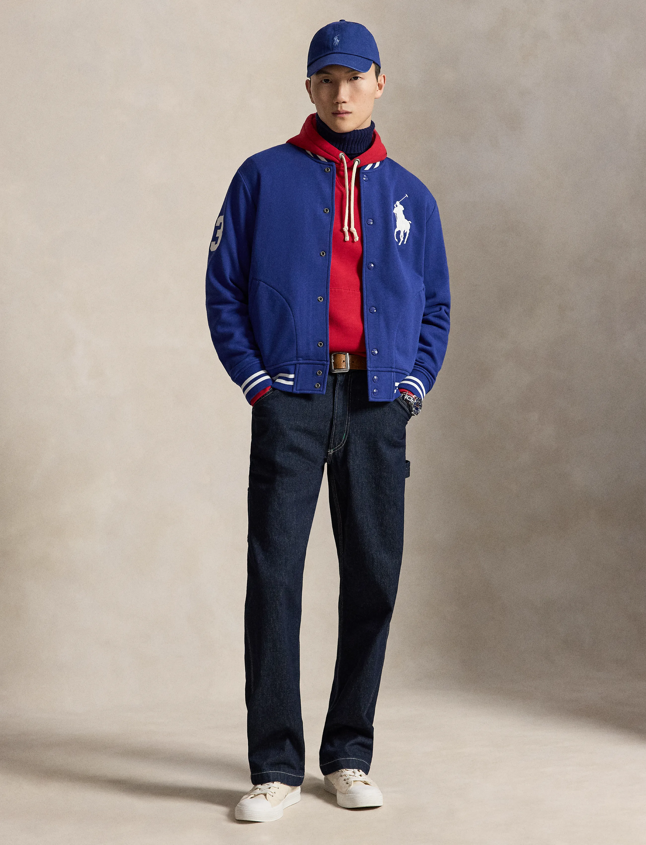 Big Pony Fleece Baseball Jacket 5