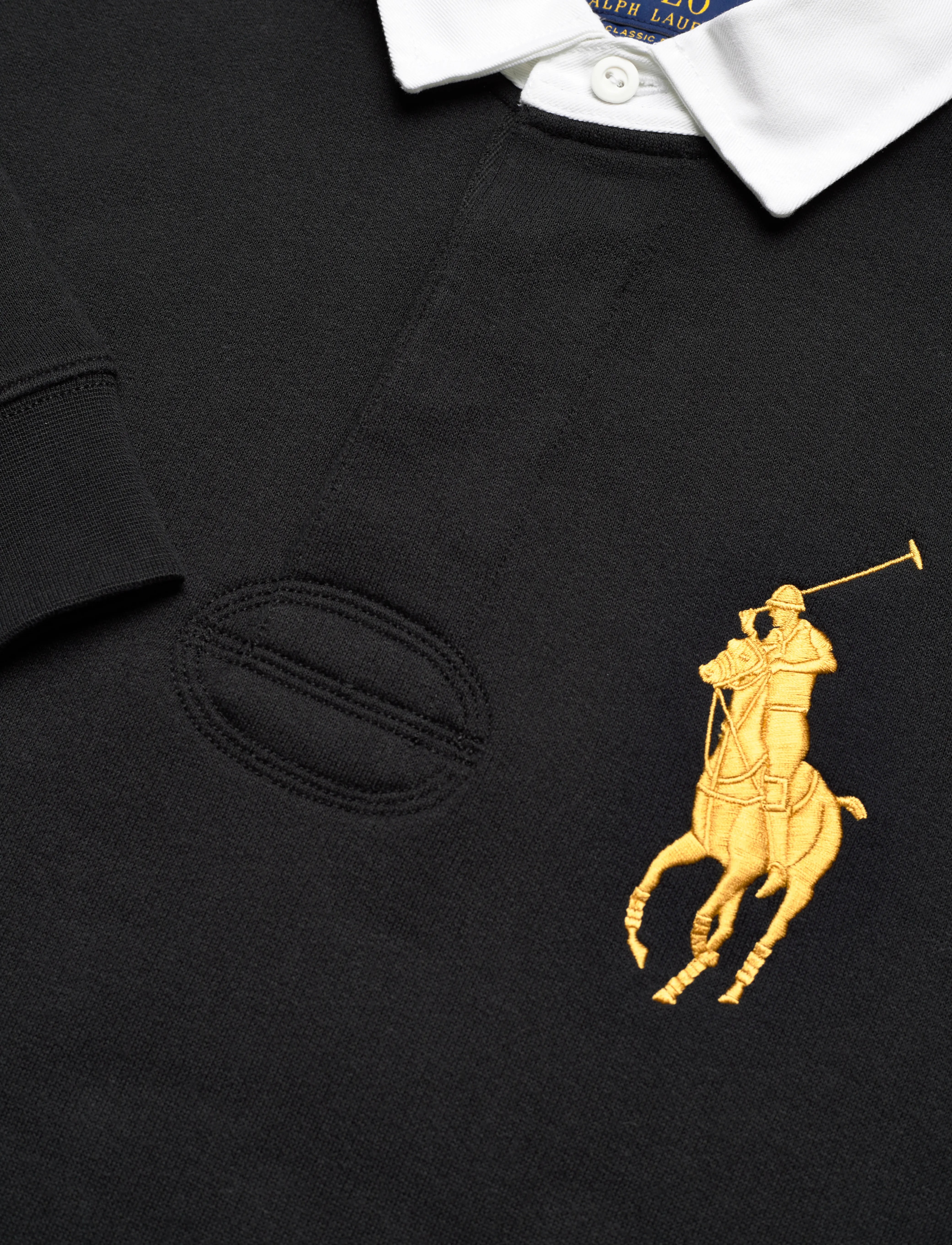 Polo Ralph Lauren - The RL Fleece Big Pony Rugby - polo black - 2