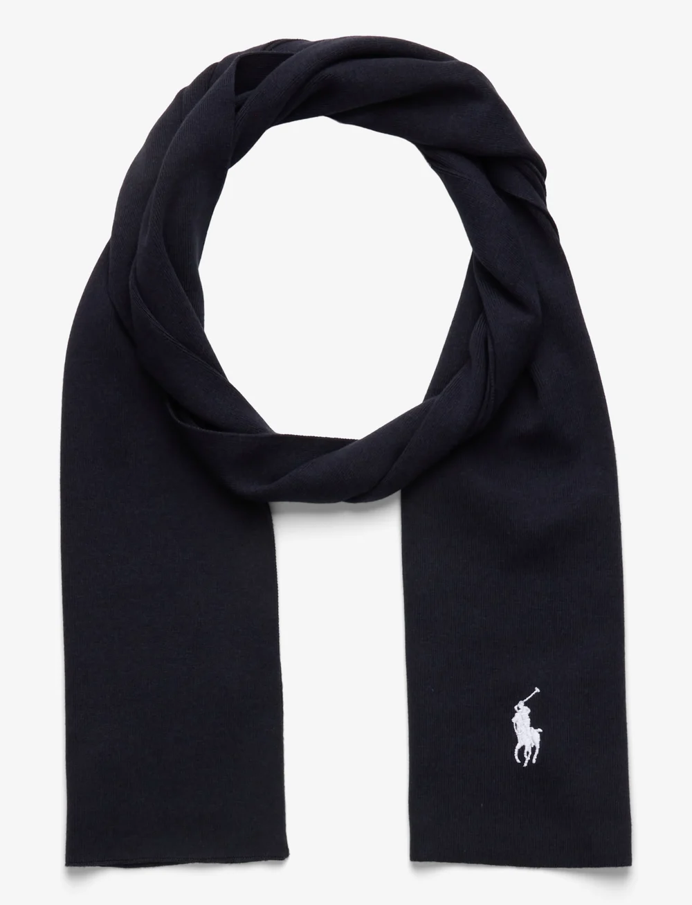 Polo Ralph Lauren - Rib-Knit Cotton Beanie & Scarf Gift Set - lightweight scarves - navy heather - 2