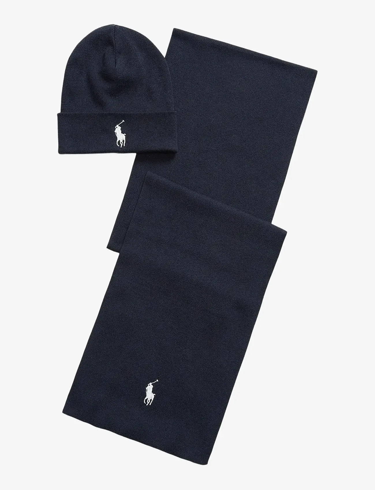Polo Ralph Lauren - Rib-Knit Cotton Beanie &amp; Scarf Gift Set - nach anlass kaufen - navy heather - 4