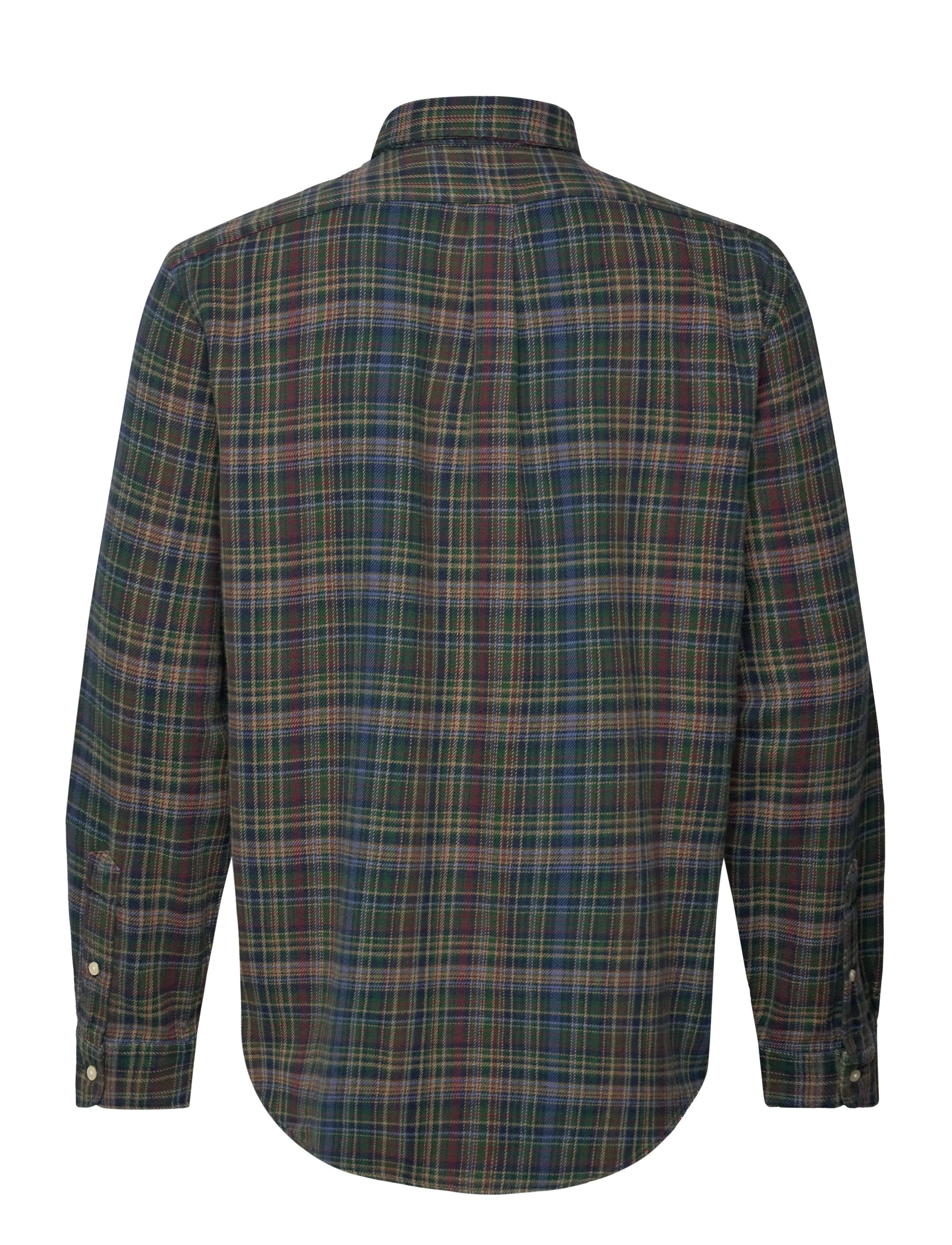 Polo Ralph Lauren - Custom Fit Plaid Brushed Flannel Shirt - 6944 pine navy mu - 1