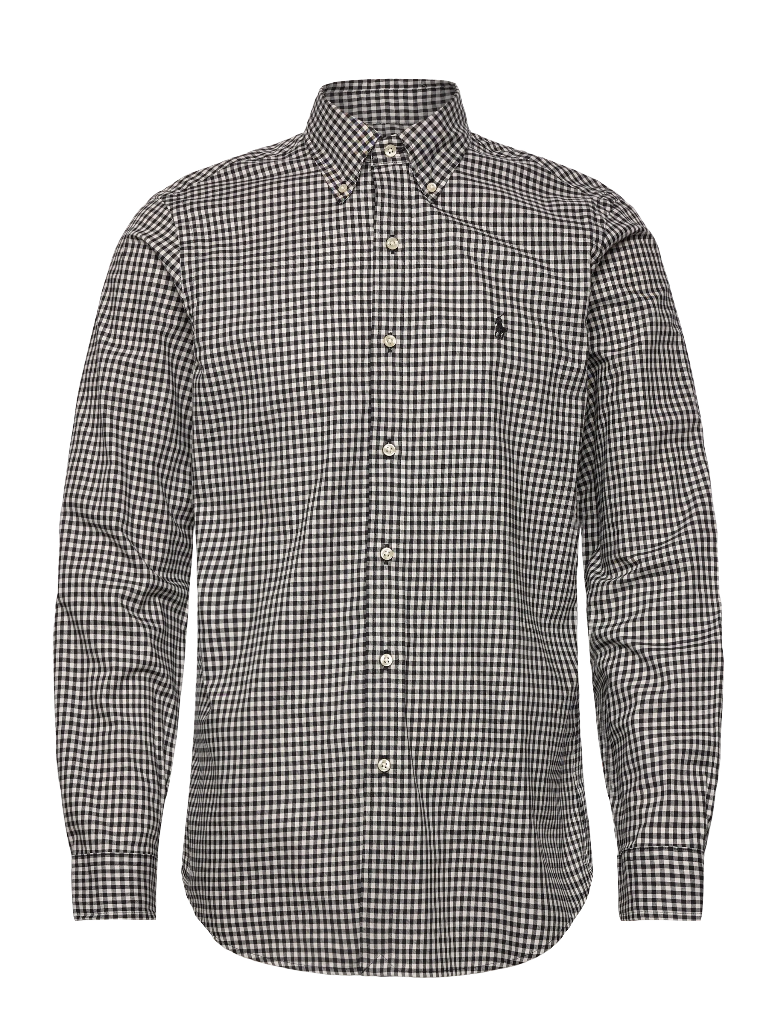 Polo Ralph Lauren Custom Fit Plaid Twill Shirt, M, Shirts, Schwarz - Checkered Männerswear