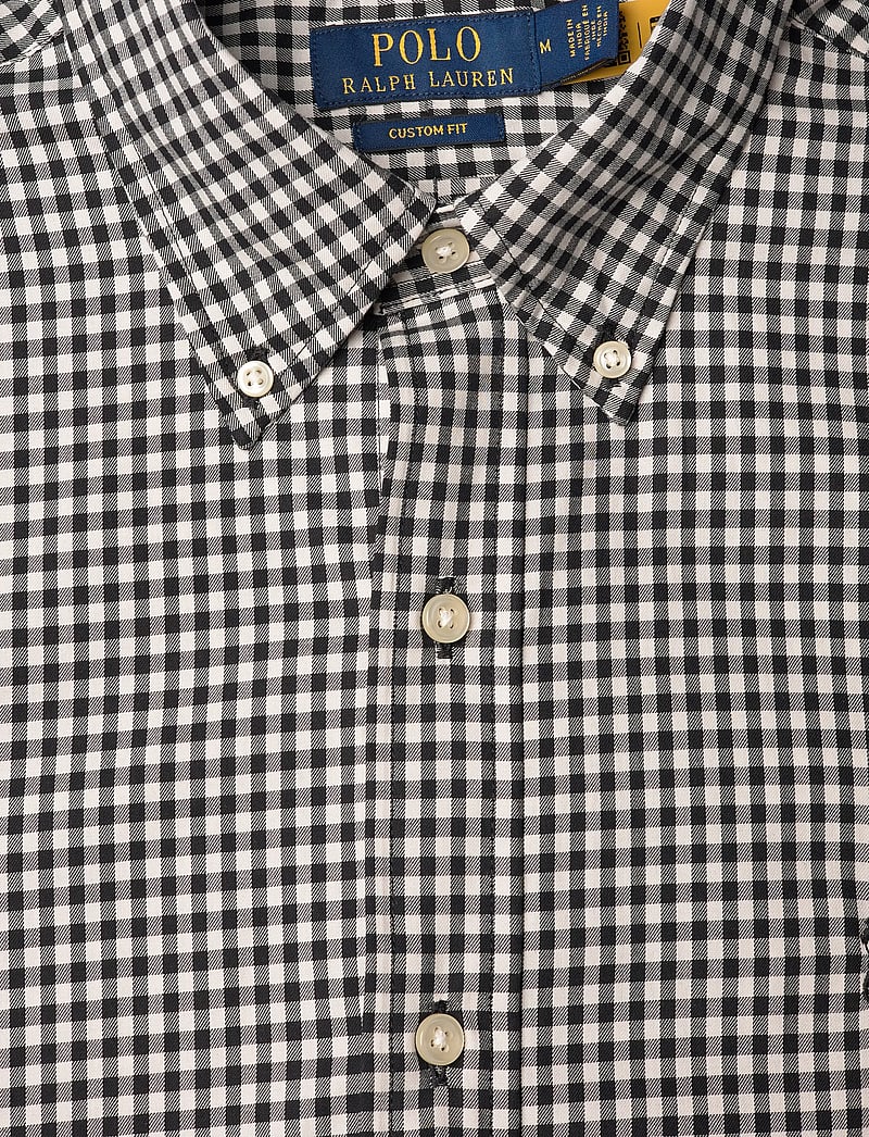 Polo Ralph Lauren - Custom Fit Plaid Twill Shirt - basic skjortor - 4192b nero/blanc - 2