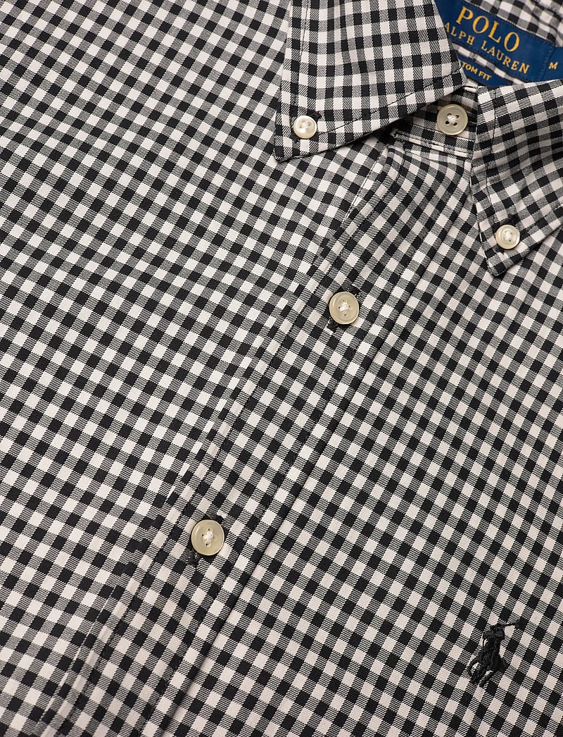 Polo Ralph Lauren - Custom Fit Plaid Twill Shirt - basic skjortor - 4192b nero/blanc - 3