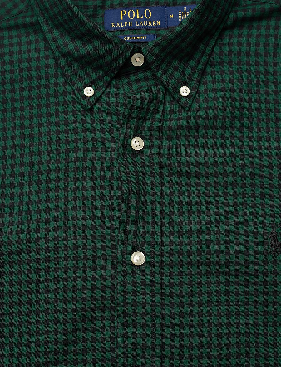 Polo Ralph Lauren - SANDED TWILL-CUBDPPCS - rutiga skjortor - 4192e pine/black - 5