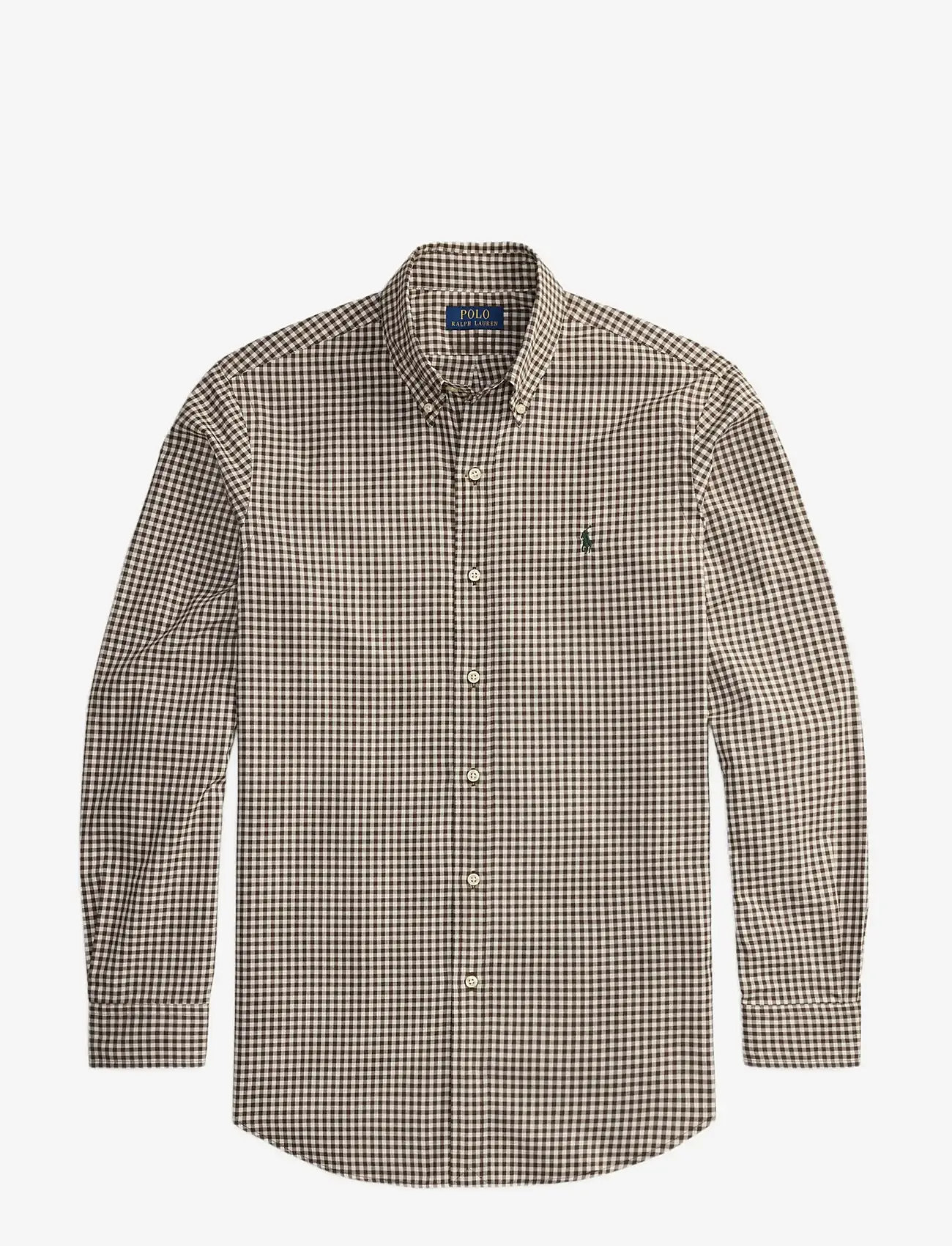 Polo Ralph Lauren - Custom Fit Plaid Twill Shirt - basic skjorter - 4192f brown/cream - 1