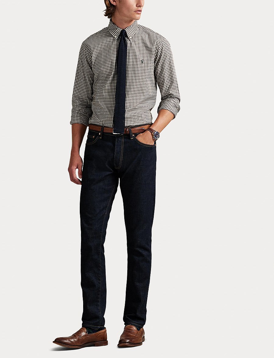 Polo Ralph Lauren - Custom Fit Plaid Twill Shirt - koszule w kratkę - 4192f brown/cream - 4