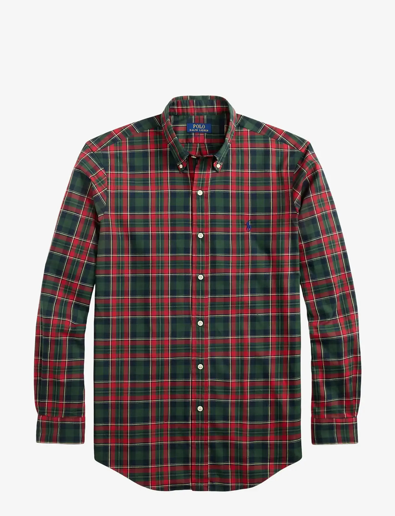 Polo Ralph Lauren - Custom Fit Plaid Twill Shirt - basic skjorter - 6982 forest red m - 1