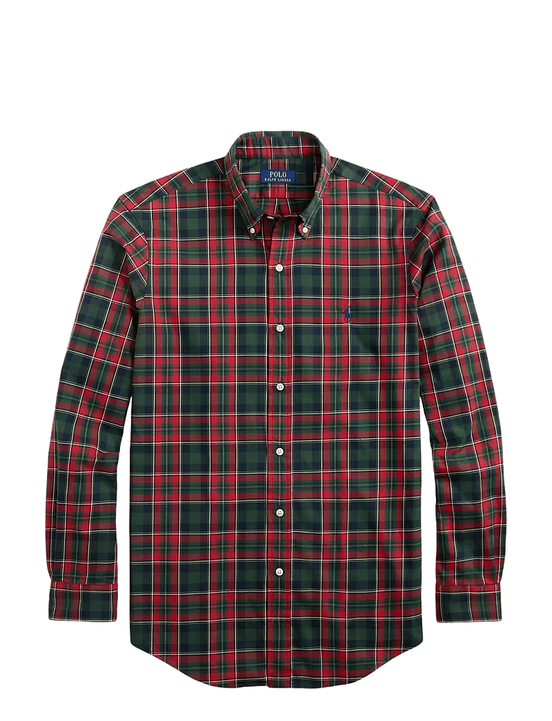 Polo Ralph Lauren - Custom Fit Plaid Twill Shirt - basic skjorter - 6982 forest red m - 1