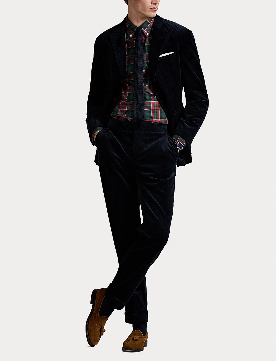 Polo Ralph Lauren - Custom Fit Plaid Twill Shirt - ternede skjorter - 6982 forest red m - 4